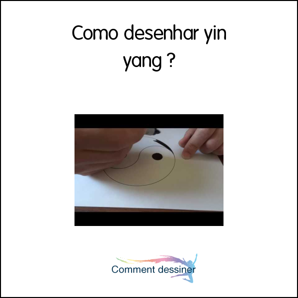 Como desenhar yin yang